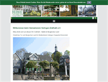 Tablet Screenshot of heimatverein.eu